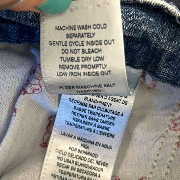 True Religion Geno Relaxed Slim Stonewashed Acid Jeans size 30 World Tour - Picture 12 of 13